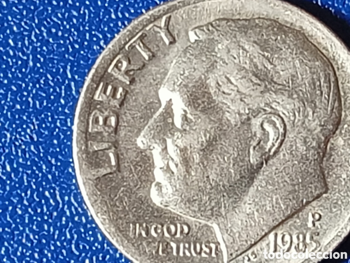 Material numism&aacute;tico: One dime 1985 p Rousvelt