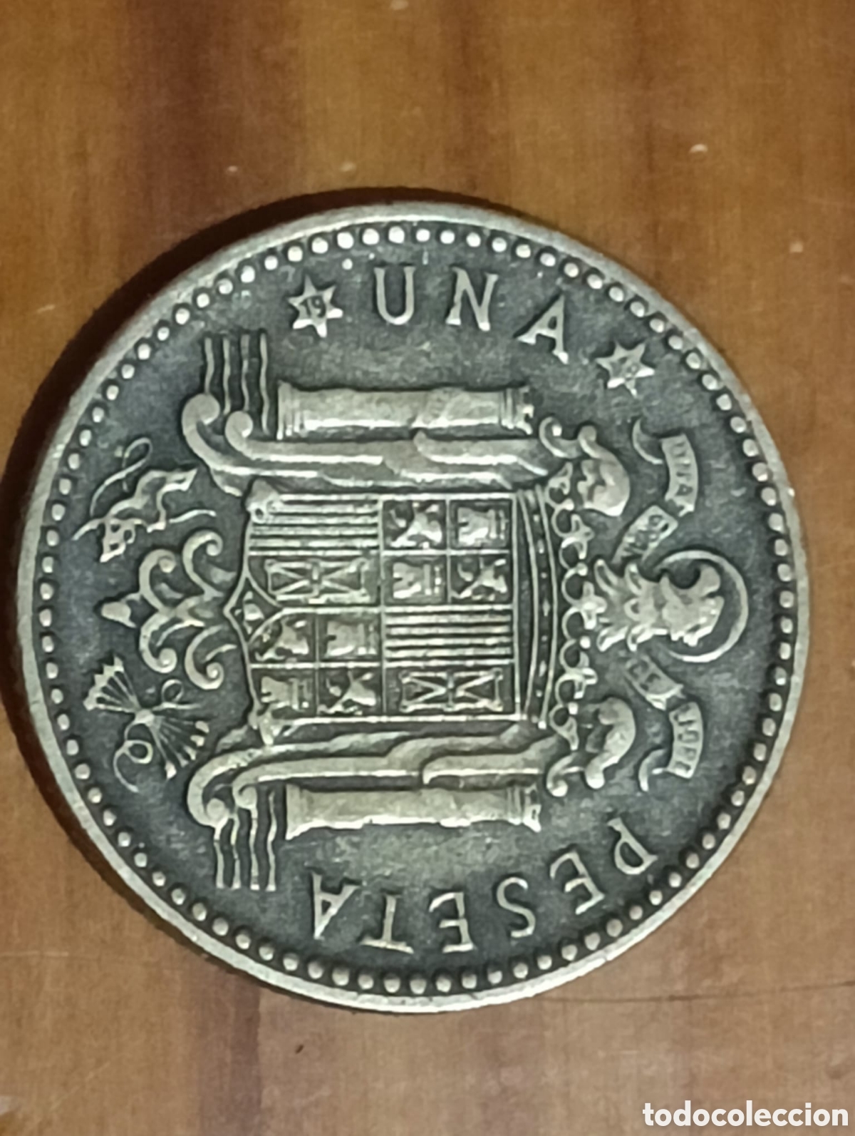 Material numism&aacute;tico: Moneda una peseta 1947 *48 - Foto 6