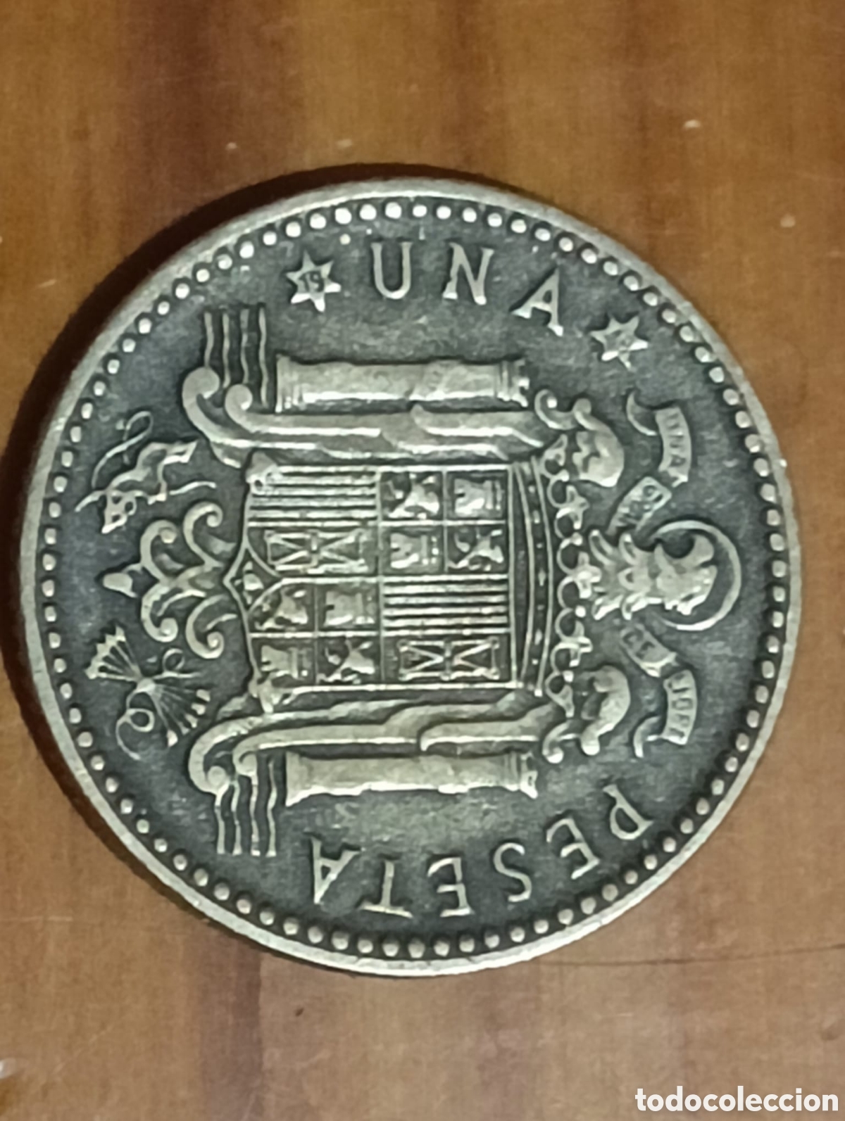 Material numism&aacute;tico: Moneda una peseta 1947 *48 - Foto 7