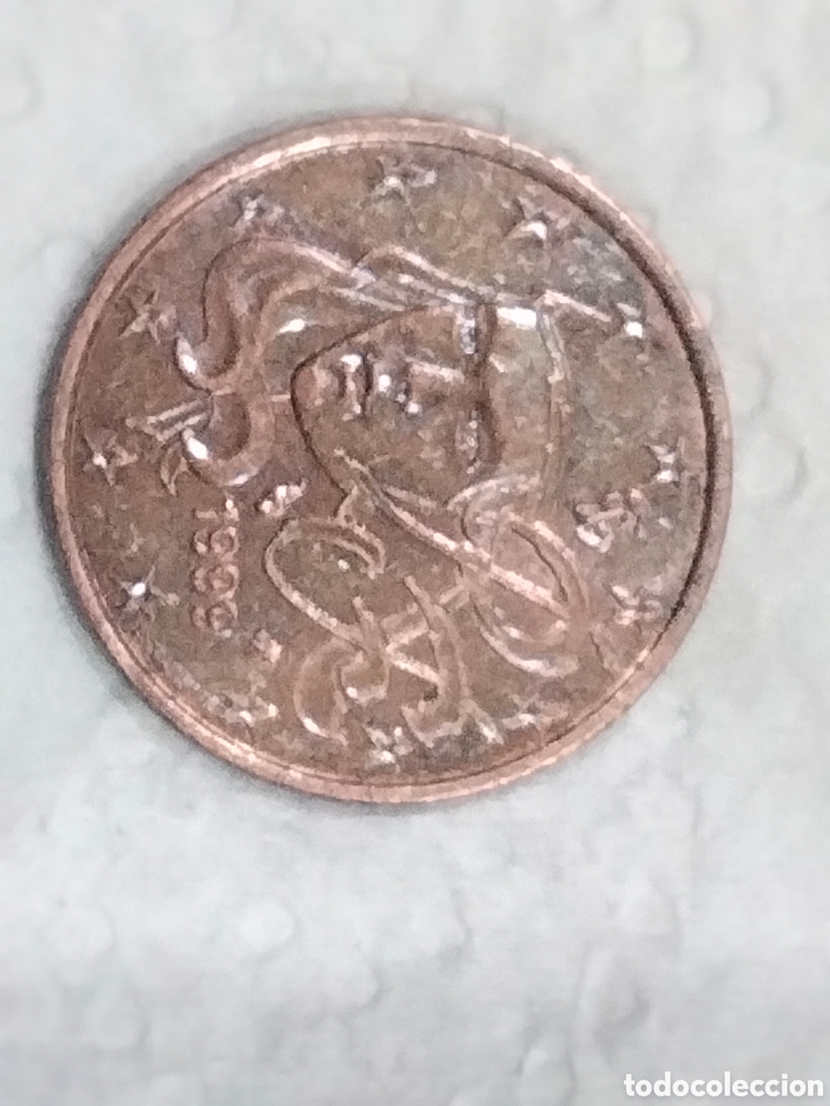 Material numism&aacute;tico: 5 c&eacute;ntimos Francia 1999 - Foto 1