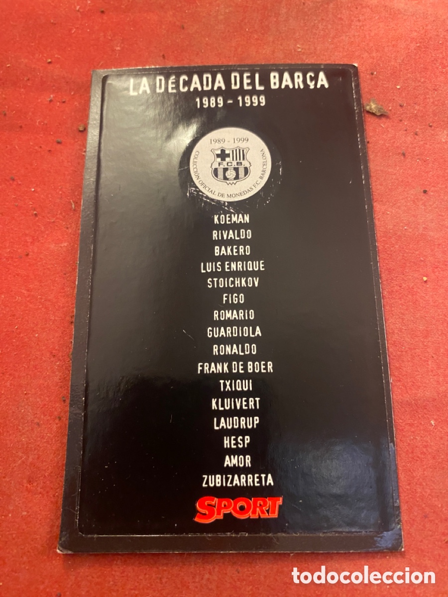 Material numism&aacute;tico: Moneda LA D&Eacute;CADA DEL BAR&Ccedil;A 1989-1999 GUARDIOLA - Foto 2