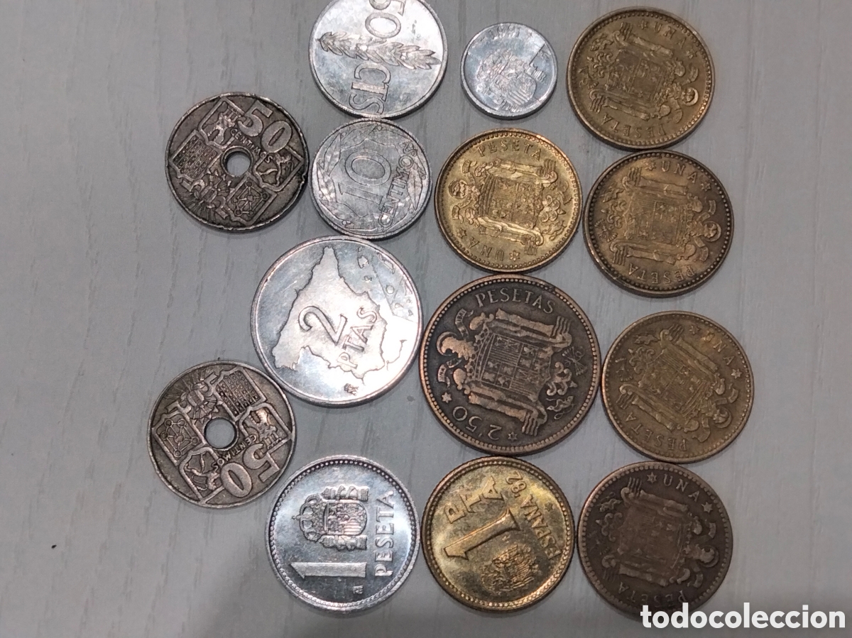Material numism&aacute;tico: Especial Lote 44 monedas Espa&ntilde;olas - Foto 2
