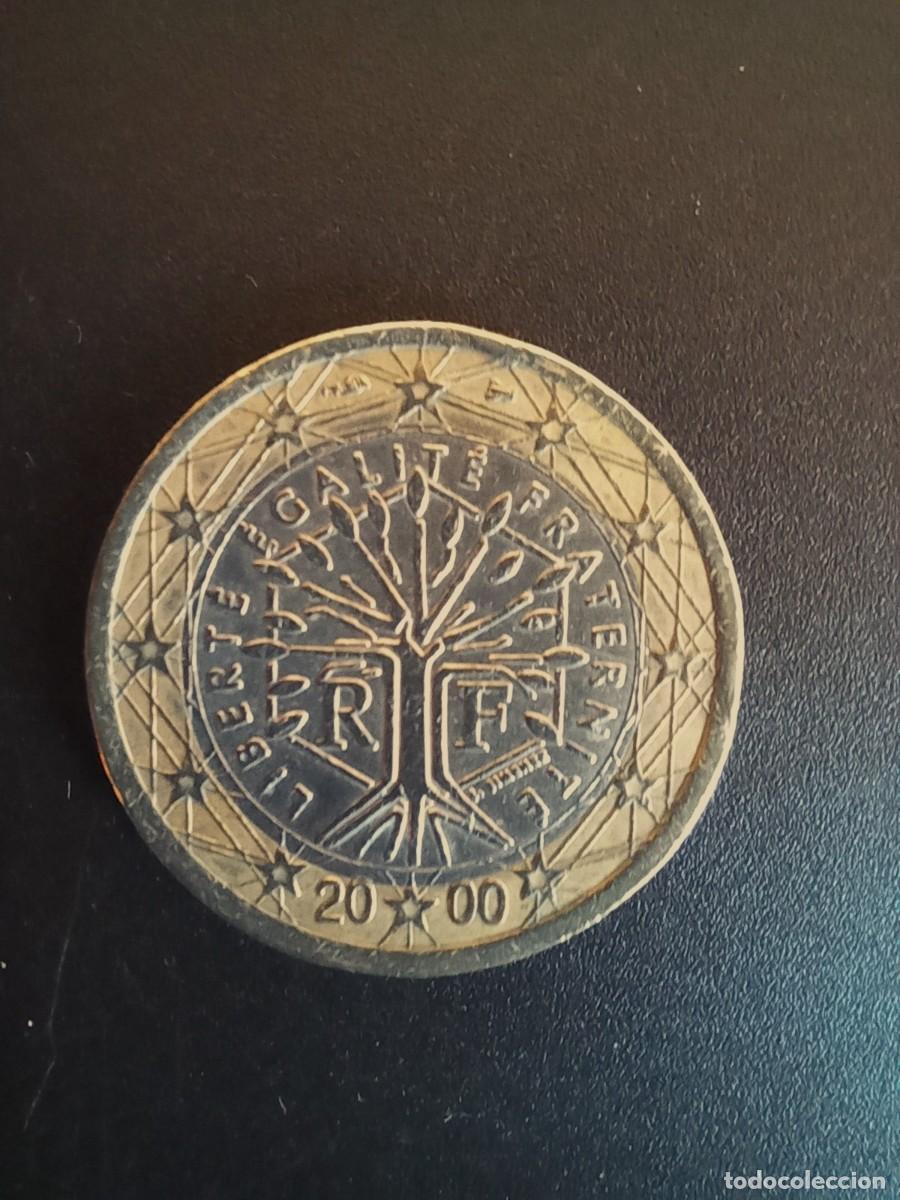 Material numism&aacute;tico: 1 Euro Francia 2000 Circulada - Error en la fecha - Foto 1