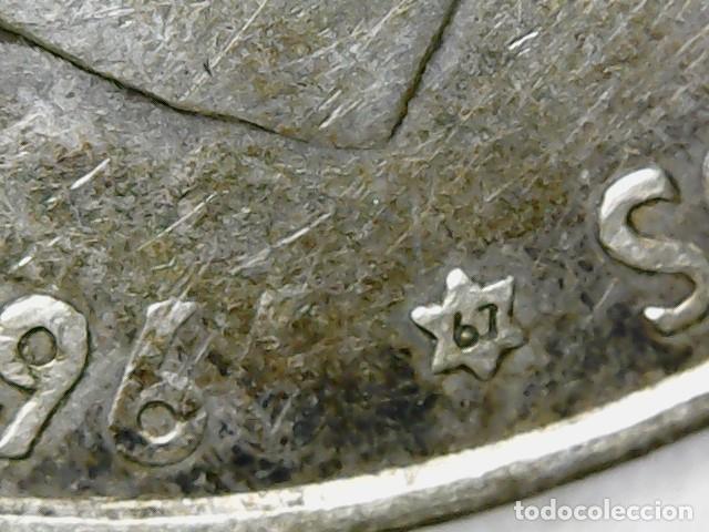 Material numism&aacute;tico: Dos monedas de plata de Franco (100 pesetas) de 1966 - Foto 5