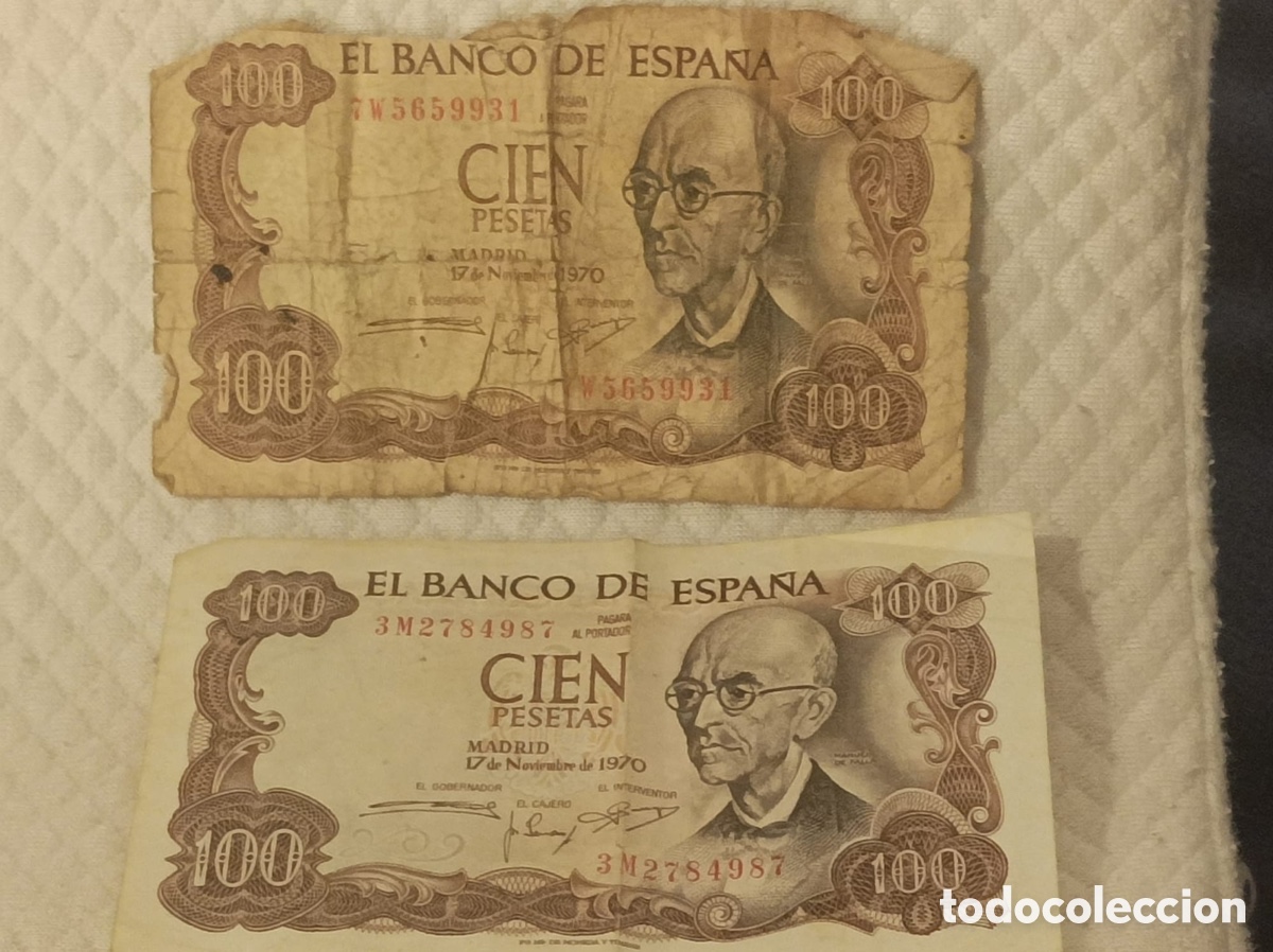 Material numism&aacute;tico: Billetes antiguos - Foto 8