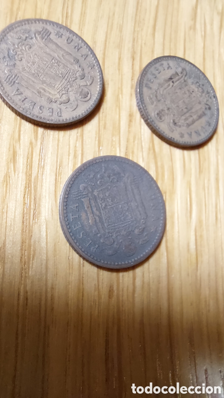 Material numism&aacute;tico: Lote de 9 pesetas 1947 - Foto 3