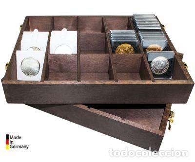 Material numism&aacute;tico: Caja madera para 400/500 Cartones. - Foto 1