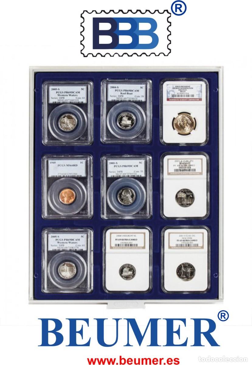 Material numism&aacute;tico: BANDEJA para C&aacute;psulas SLAB, COIND CARD, QUICKSLAB. - Foto 1