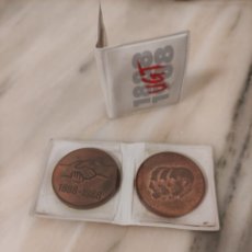 Material numismático: I CENTENARIO DE LA UNION GENERAL DE TRABAJADORES UGT 1888- 1988 SC CON ESTUCHE