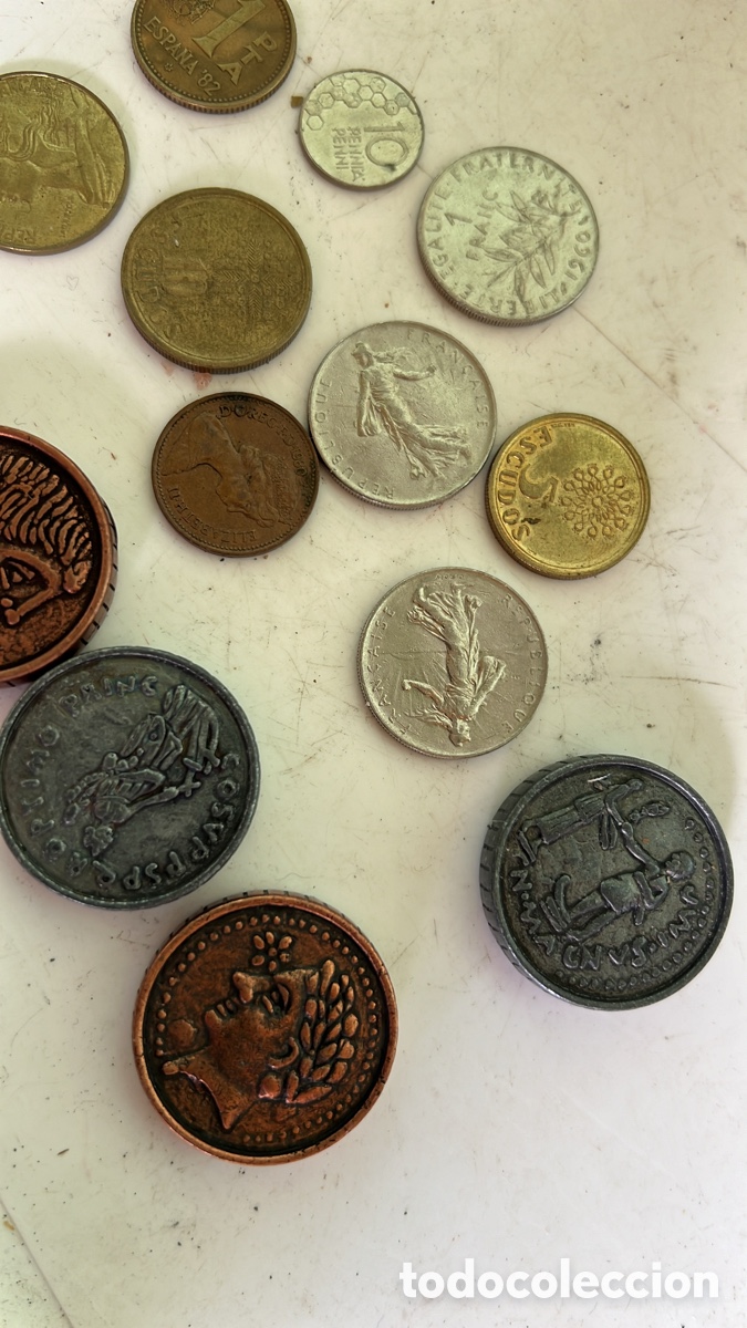 Material numism&aacute;tico: LOTE DE 15 MONEDAS NO SE - Foto 3