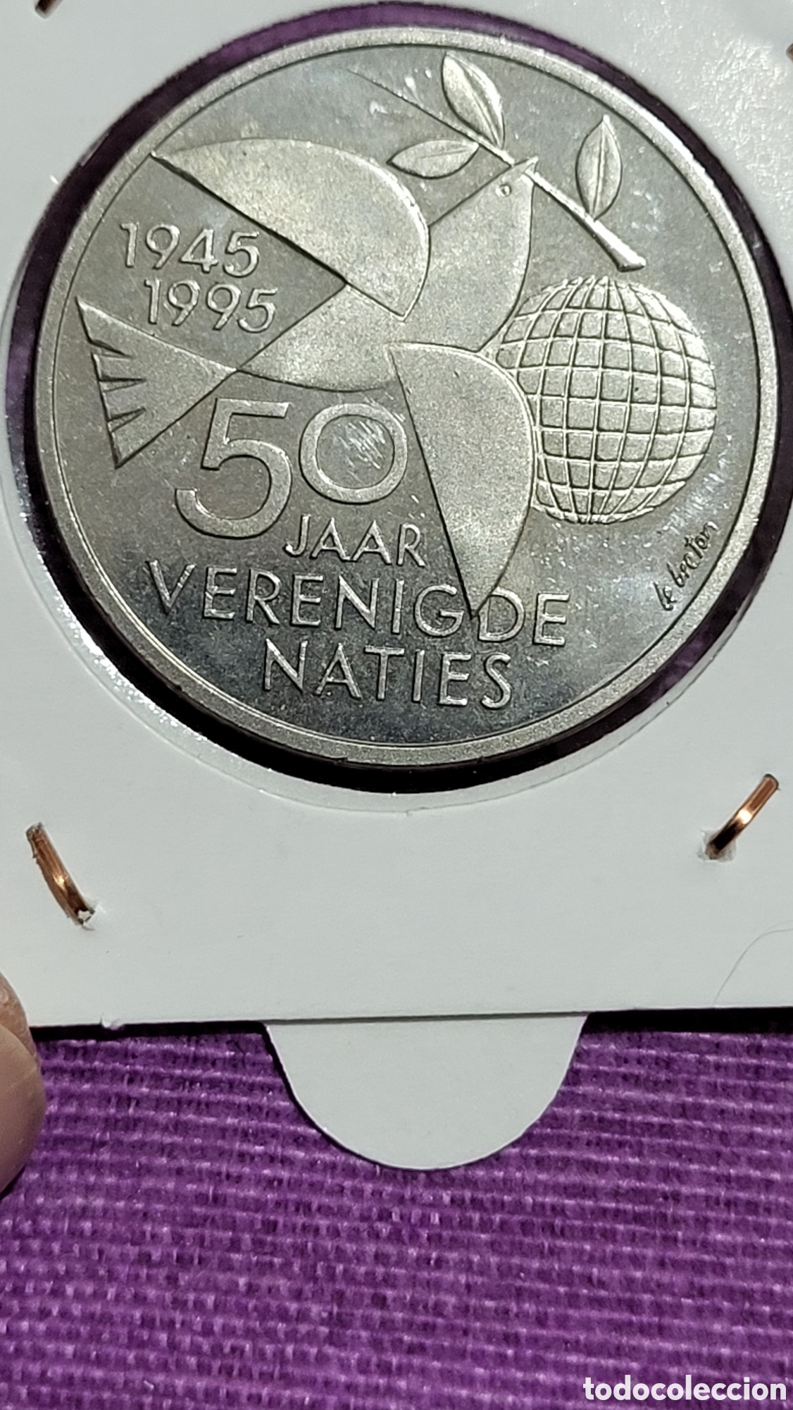 Material numism&aacute;tico: Moneda Ecu Holanda 1995 - Foto 2