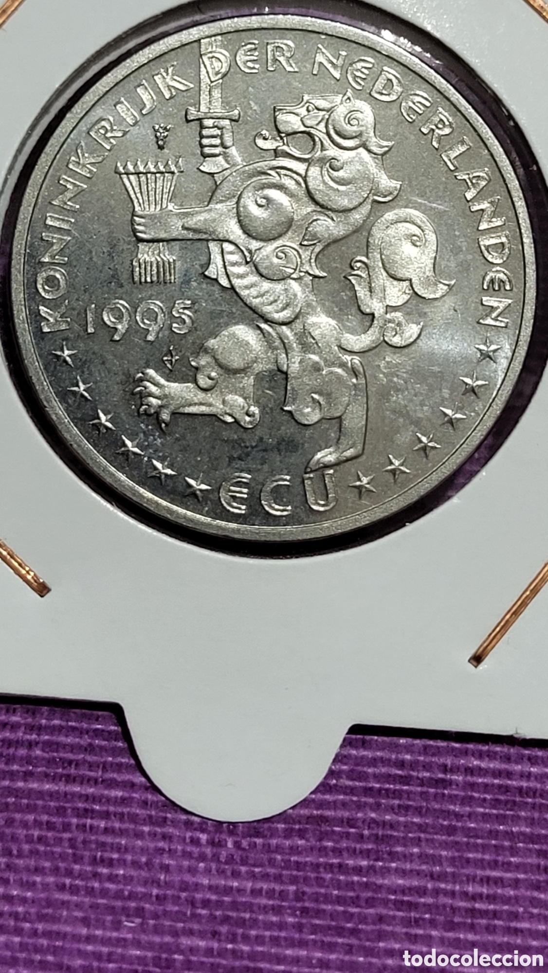 Material numism&aacute;tico: Moneda Ecu Holanda 1995 - Foto 1