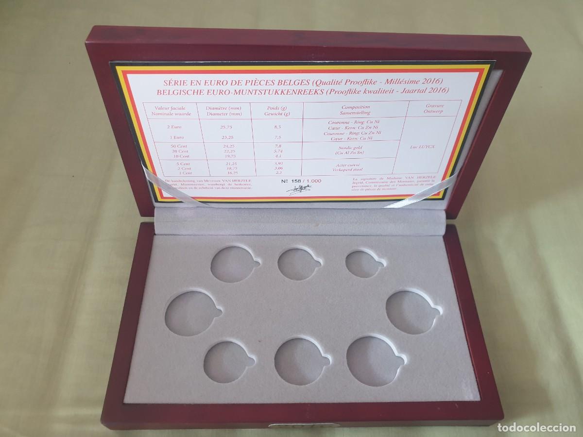 Material numism&aacute;tico: ESTUCHE DE MADERA VAC&Iacute;O BELGICA 2016 - PROOFSET - SIN MONEDAS - Foto 1