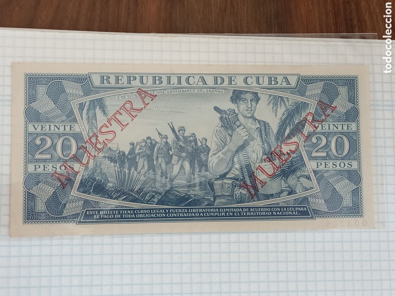 Material numism&aacute;tico: Billete Muestra , del a&ntilde;o 1987