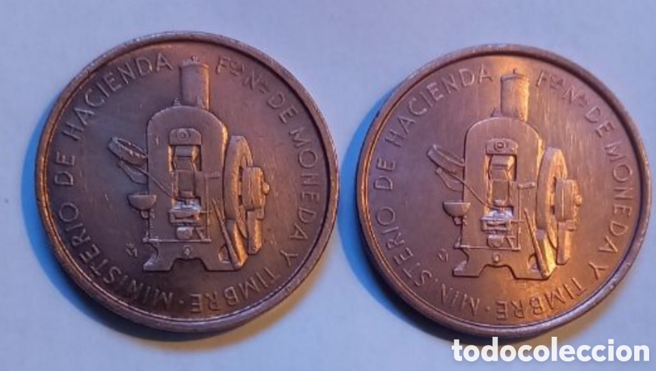 Material numism&aacute;tico: Monedas conmemorativas Juvenalia 1980 y 1981. - Foto 2