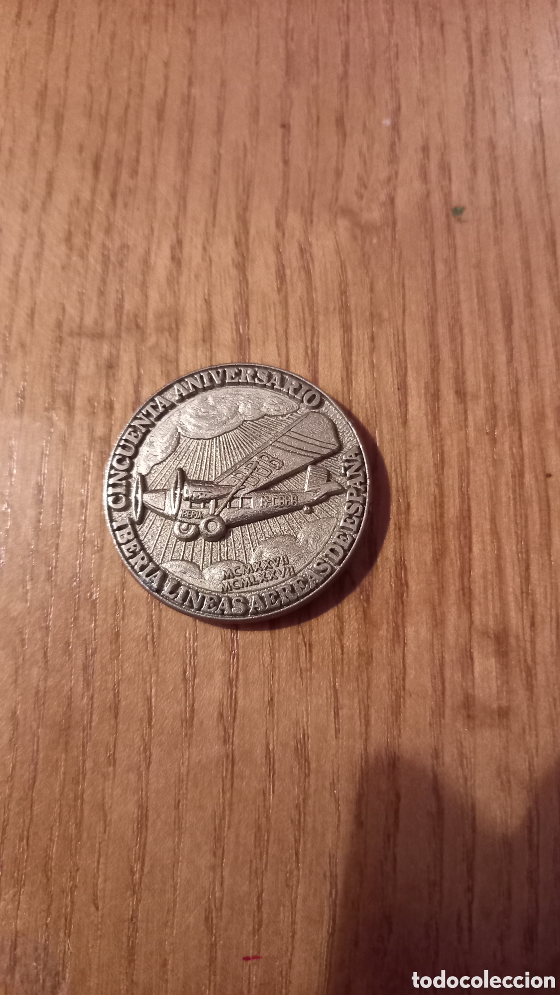 Material numism&aacute;tico: Moneda 50 Aniversario de IBERIA
