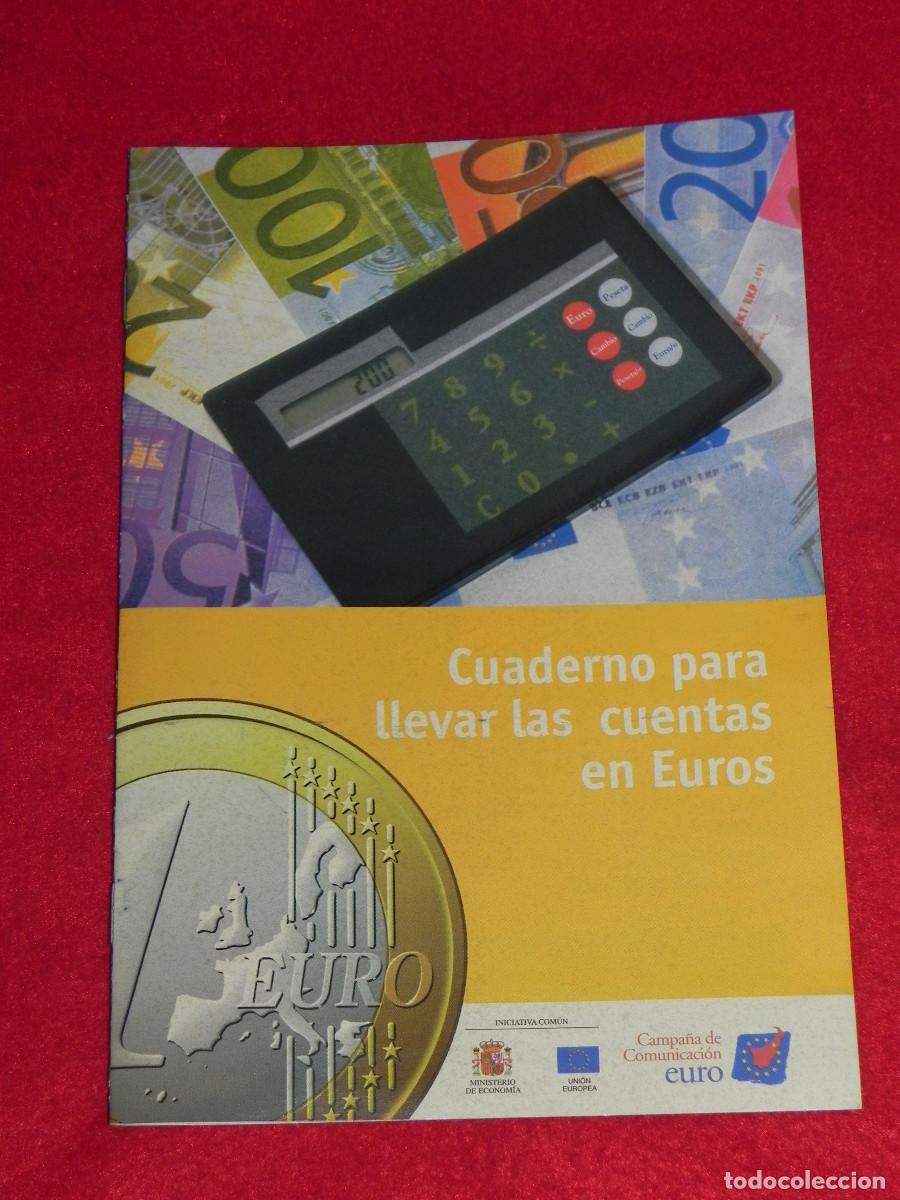 Material numism&aacute;tico: Cuaderno para llevar las cuentas en Euros - Foto 1