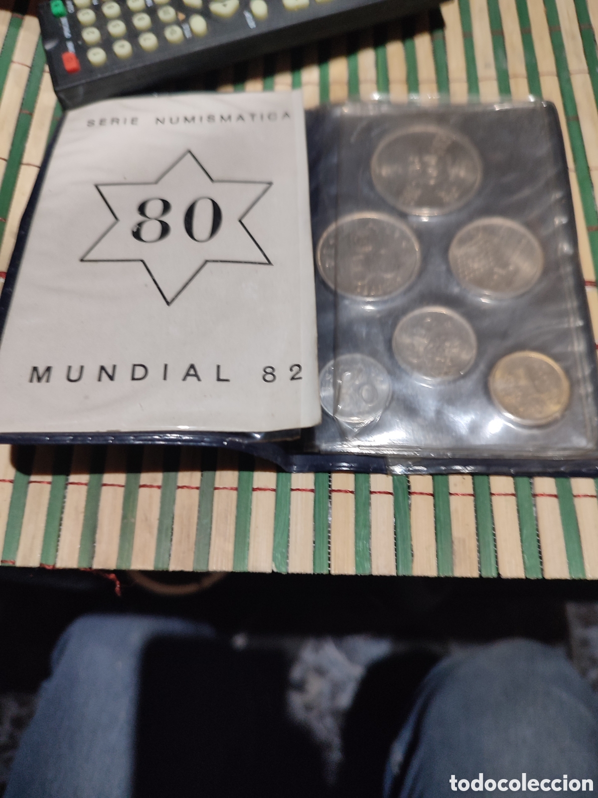 Material numism&aacute;tico: Serie numism&aacute;tica 80 (monedas del mundial 82) - Foto 2