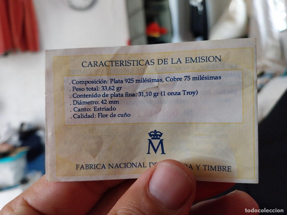 Material numism&aacute;tico: 5 ECU CERTIFICADO DE AUTENTICIDAD - Foto 3