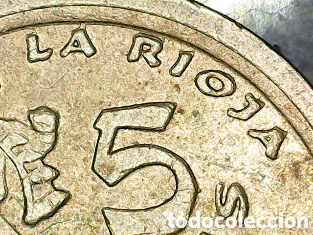 Material numism&aacute;tico: Moneda 5 ptas la Rioja - Foto 5