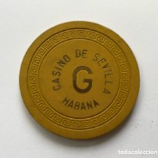 Material numismático: CUBA, FICHA DE CASINO DE SEVILLA, EN LA HABANA.