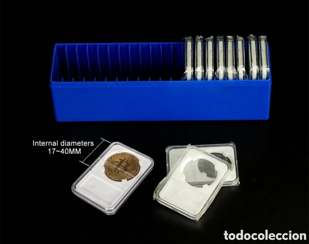 Material numism&aacute;tico: Caja archivadora universal para 20 monedas/lingotes - Foto 13