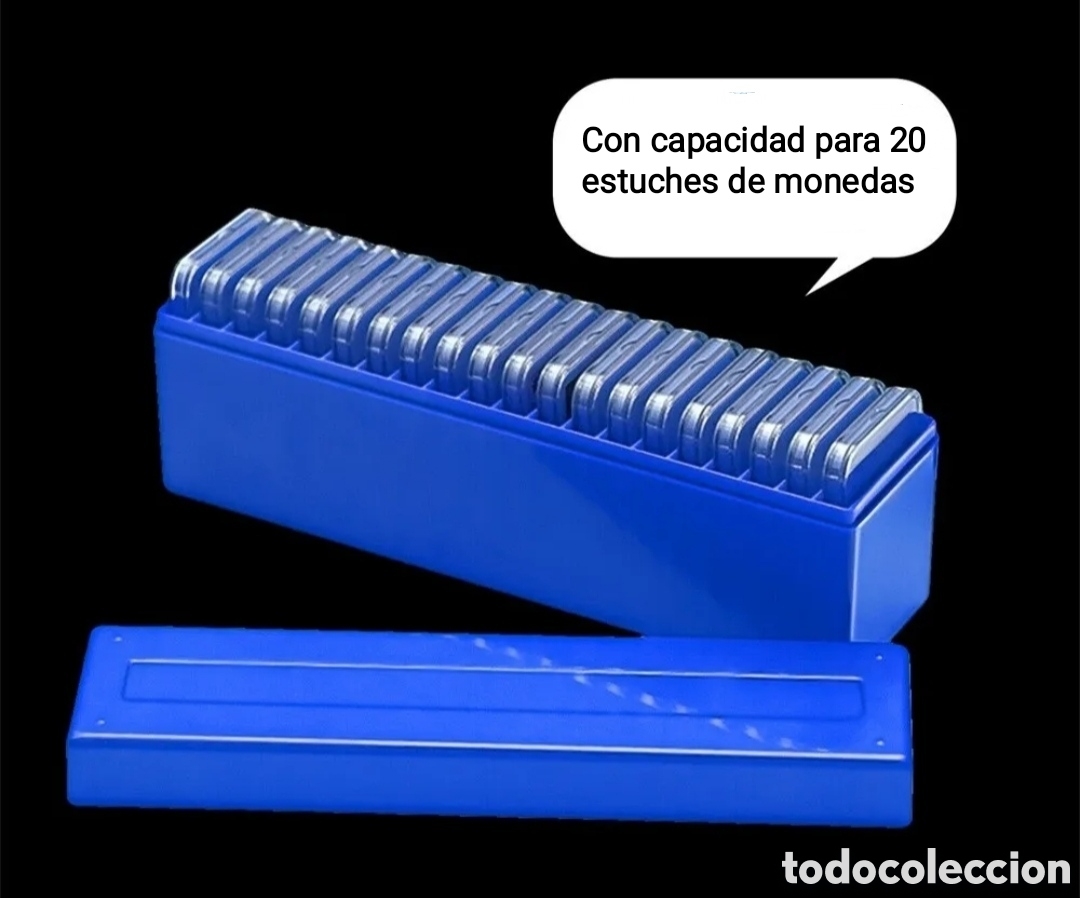 Material numism&aacute;tico: Caja archivadora universal para 20 monedas/lingotes - Foto 14