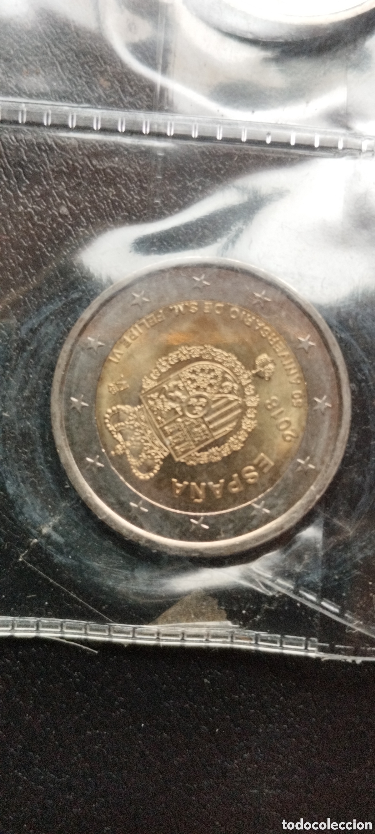 Material numism&aacute;tico: Moneda 2&euro; Espa&ntilde;a 2018 50 Aniversario del Rey - Foto 1
