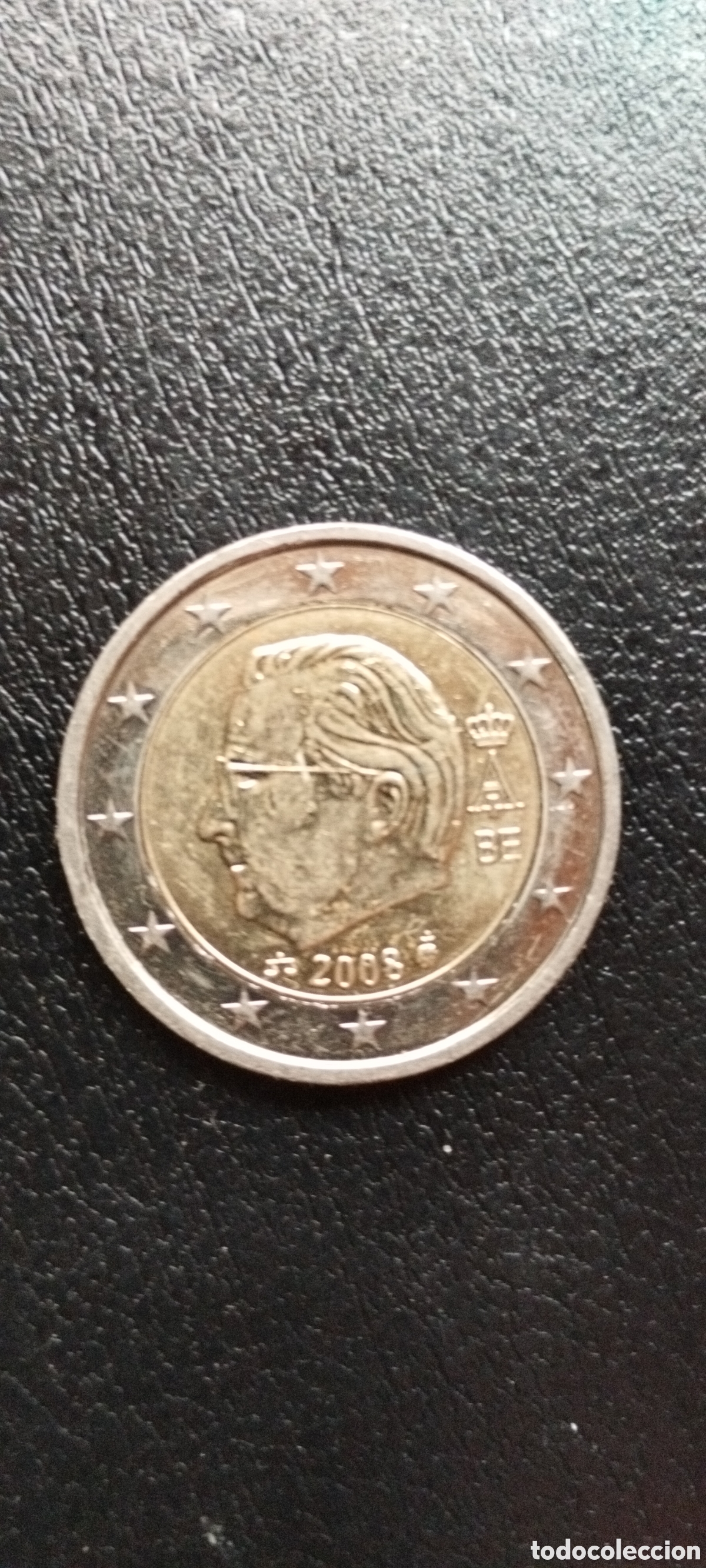 Material numism&aacute;tico: Moneda 2&euro; B&eacute;lgica 2008 Alberto II - Foto 1