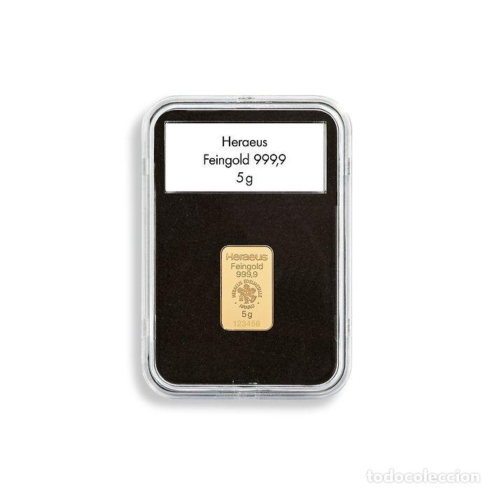 Material numism&aacute;tico: C&aacute;psulas QUICKSLAB para lingotes de oro, paquete de 5 - Foto 1