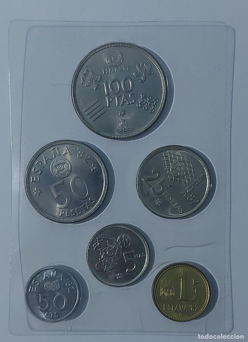 Material numism&aacute;tico: Colecci&oacute;n Monedas Mundial 82 - Foto 2