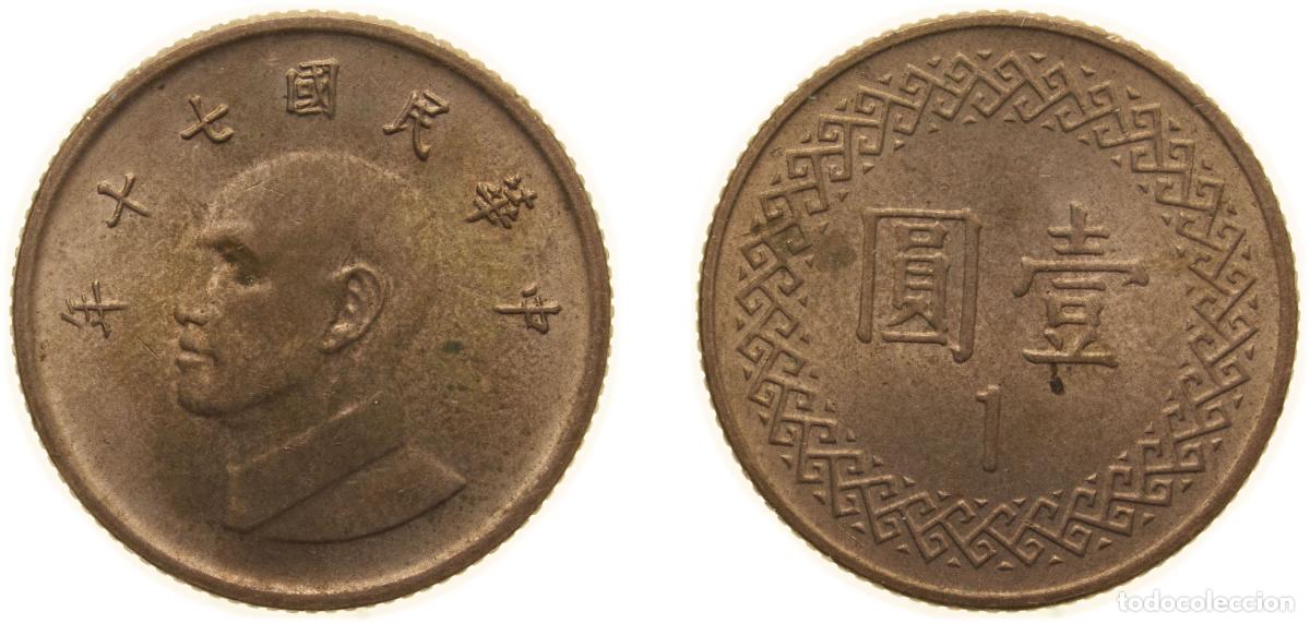 Materiale numismatico: China Taiwan Province of People's Republic of China 1981 1 New Dollar Copper-aluminium-nickel (92%