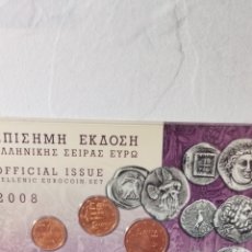 Material numismático: MONEDAS EUROS - GRECIA - SERIE DE 8 MONEDAS - EN CARTERA OFICIAL - 2006