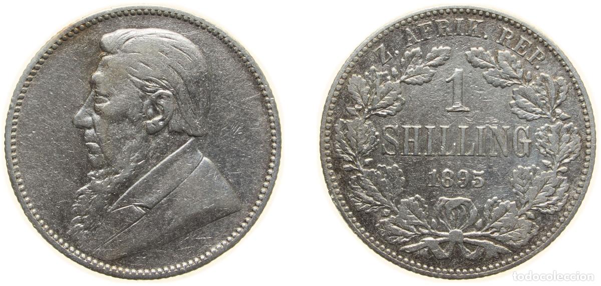 Material numism&aacute;tico: South Africa South African Republic 1895 1 Shilling (Zuid Afrikaansche Republiek) Silver (.925) Pre