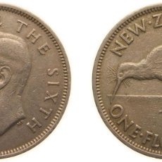 Material numismático: NEW ZEALAND STATE 1951 1 FLORIN - GEORGE VI (3RD TYPE) COPPER-NICKEL ROYAL MINT (TOWER HILL) (20000