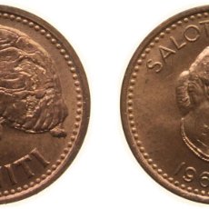 Material numismático: TONGA KINGDOM 1967 1 SENITI - SALOTE TUPOU III BRONZE ROYAL MINT (TOWER HILL) (1000000) 2.62G BU KM