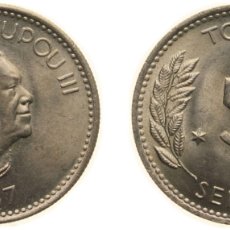 Material numismático: TONGA KINGDOM 1967 5 SENITI - SALOTE TUPOU III COPPER-NICKEL ROYAL MINT (TOWER HILL) (400000) 2.83G