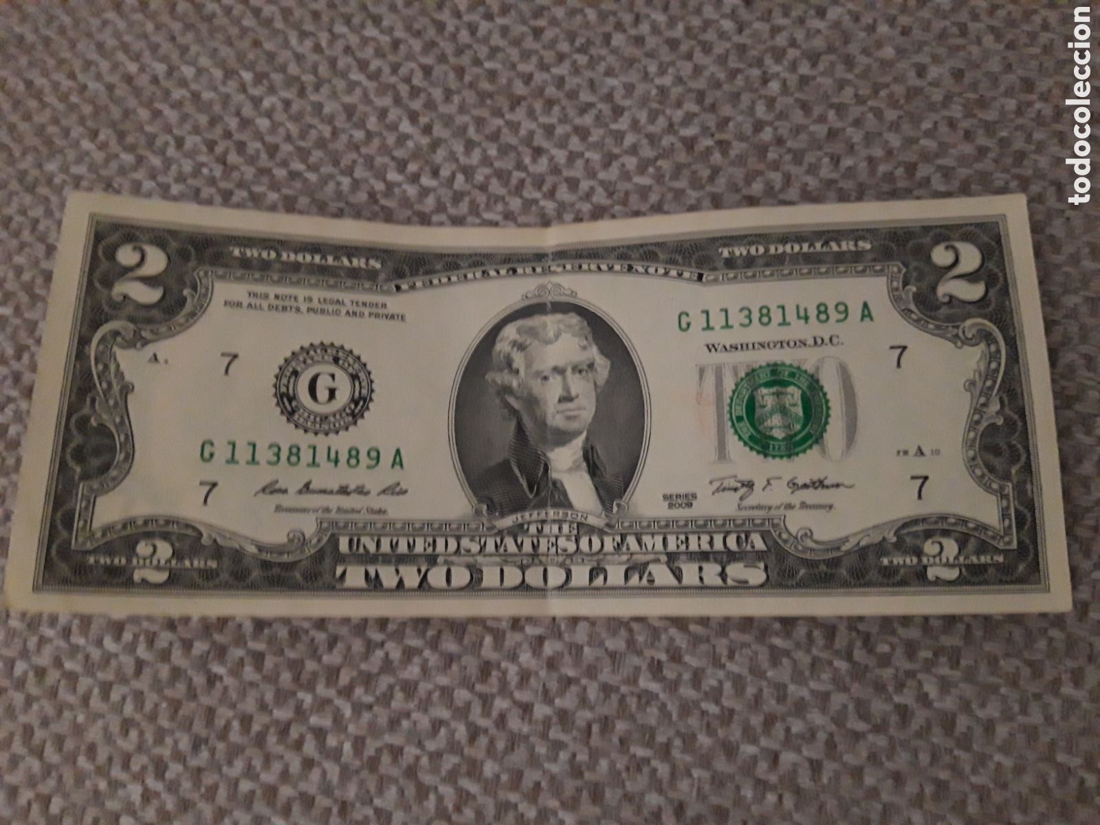 Material numism&aacute;tico: 2 d&oacute;lares americanos - Foto 1