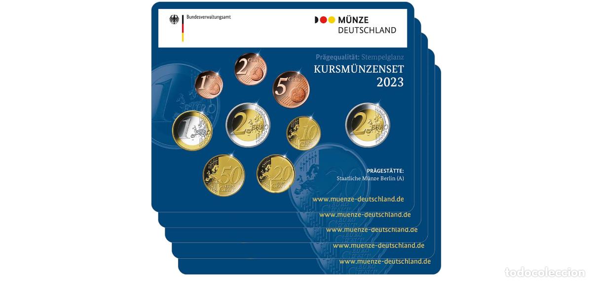 Numismatisches Material: Germany 2023 ADFGJ Euro Set BU