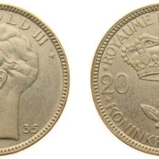 Material numismático: BELGIUM KINGDOM 1935 20 FRANCS - LÉOPOLD III SILVER (.680) (32% COPPER) BRUSSELS MINT (10760475) 11