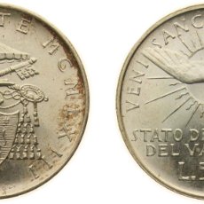 Material numismático: VATICAN CITY CITY STATE 1963 500 LIRE (SEDE VACANTE) SILVER (.835) ROME MINT (200000) 11G BU KM 75