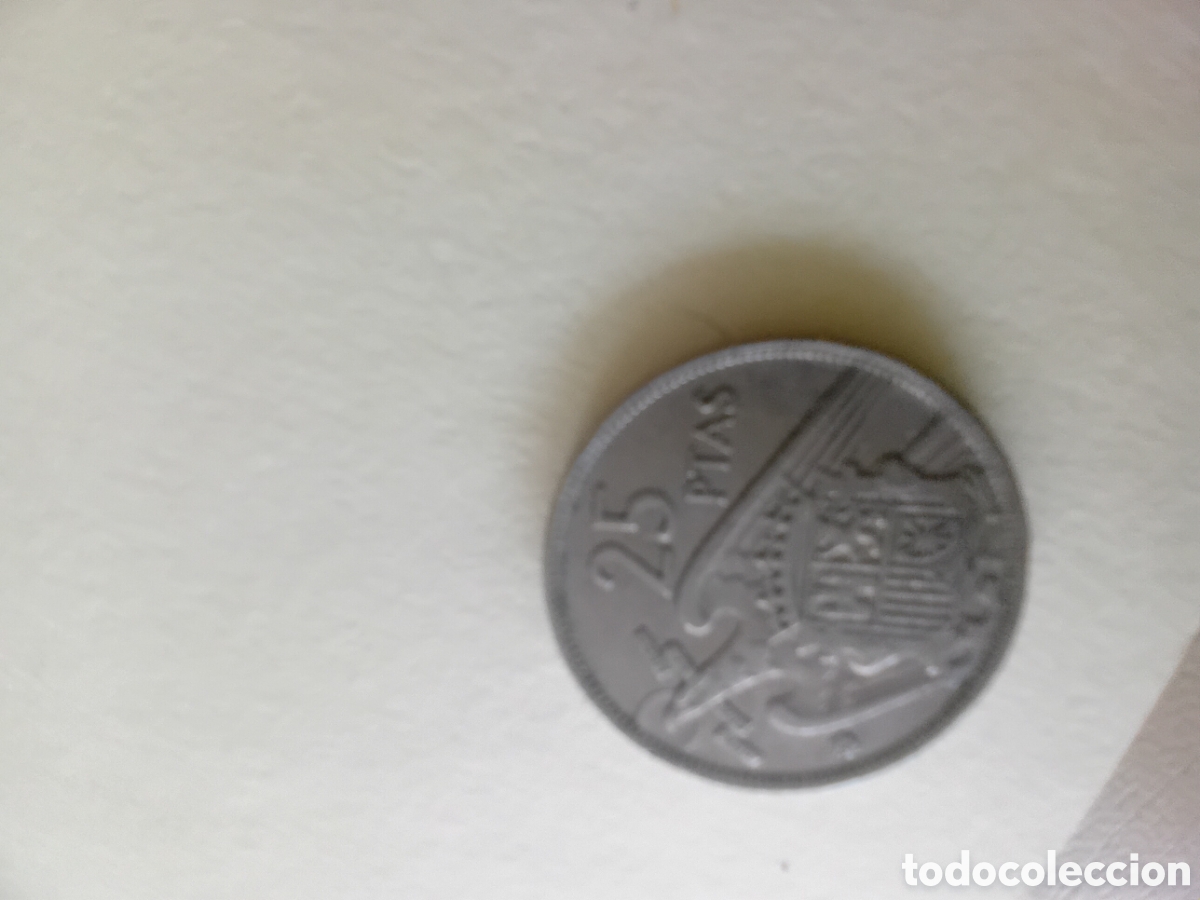 Material numism&aacute;tico: Moneda 1957 25 pesetas - Foto 2