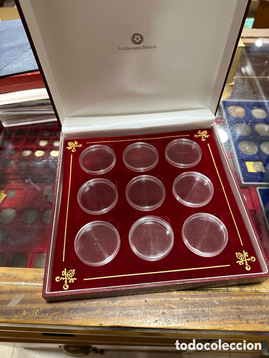 Material numism&aacute;tico: Lote de cajas para monedas y sellos - Foto 10