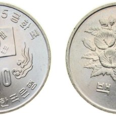 Material numismático: SOUTH KOREA REPUBLIC 1981 100 WON (5TH REPUBLIC) COPPER-NICKEL (4980000) 12G UNC KM 24