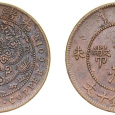Material numismático: CHINA EMPIRE OF CHINA QING DYNASTY 未丁 (1907) 10 CASH - GUANGXU (WITHOUT MINTING AUTHORITY) COPPER 6