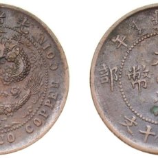 Material numismático: CHINA EMPIRE OF CHINA QING DYNASTY 午丙 (1906) 湘 10 CASH - GUANGXU (WITH MINTING AUTHORITY) COPPER 7.
