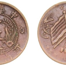 Material numismático: CHINA HONAN PROVINCE PROVINCE OF THE REPUBLIC OF CHINA ND (1913-1914) 10 CASH (造省南河) COPPER 7G VF Y