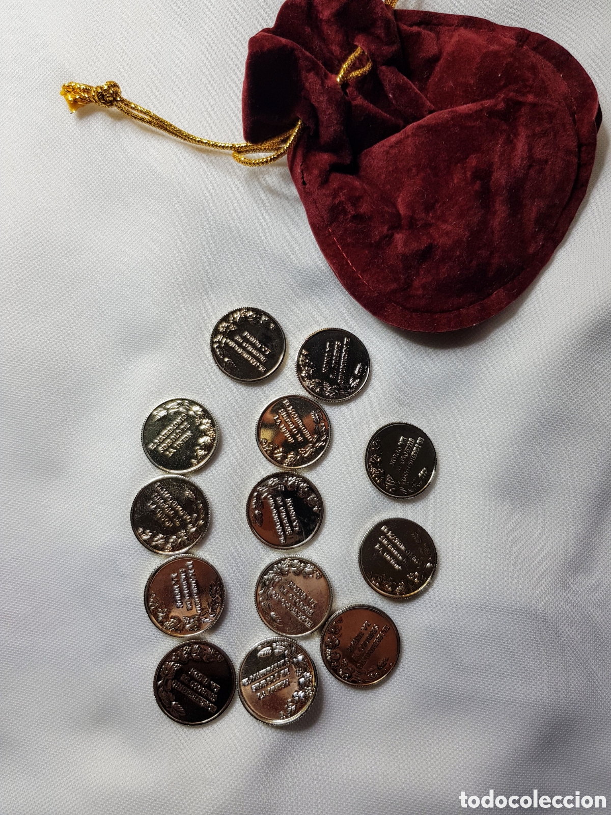 Material numism&aacute;tico: 13 Arras matrimoniales plateadas lote 3 - Foto 1