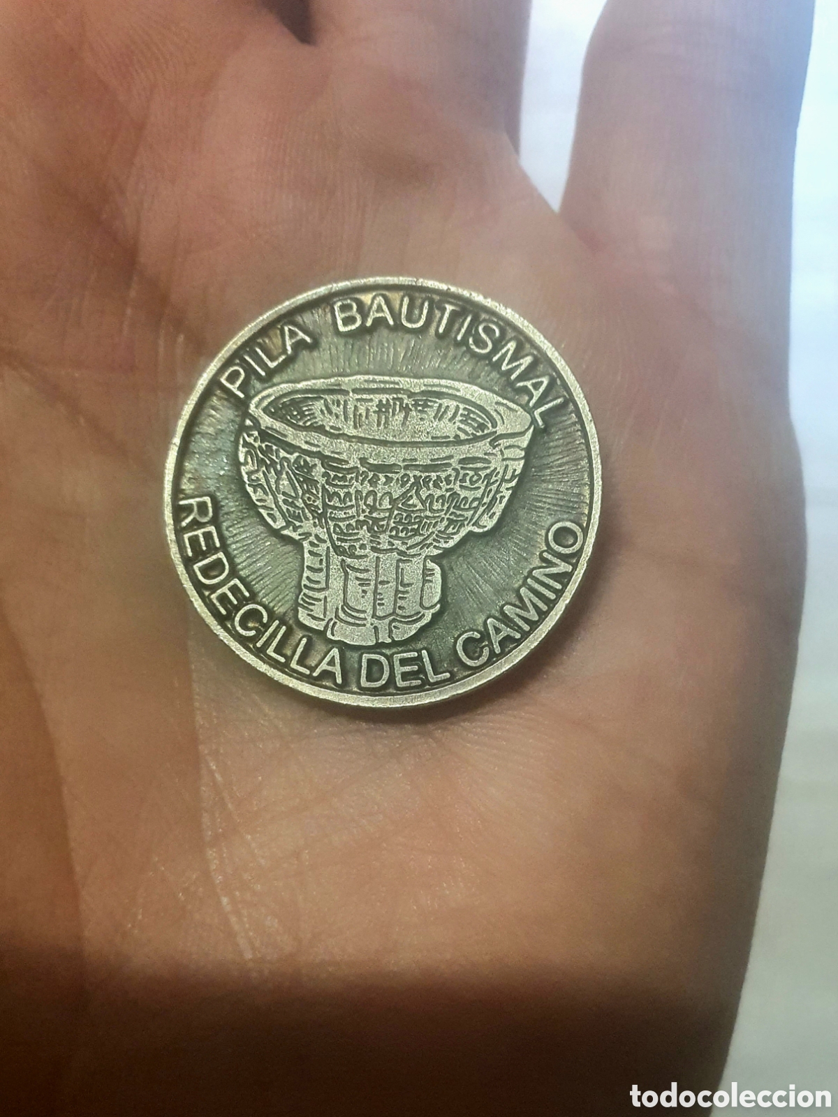 Material numism&aacute;tico: medalla pila bautismal - Foto 1