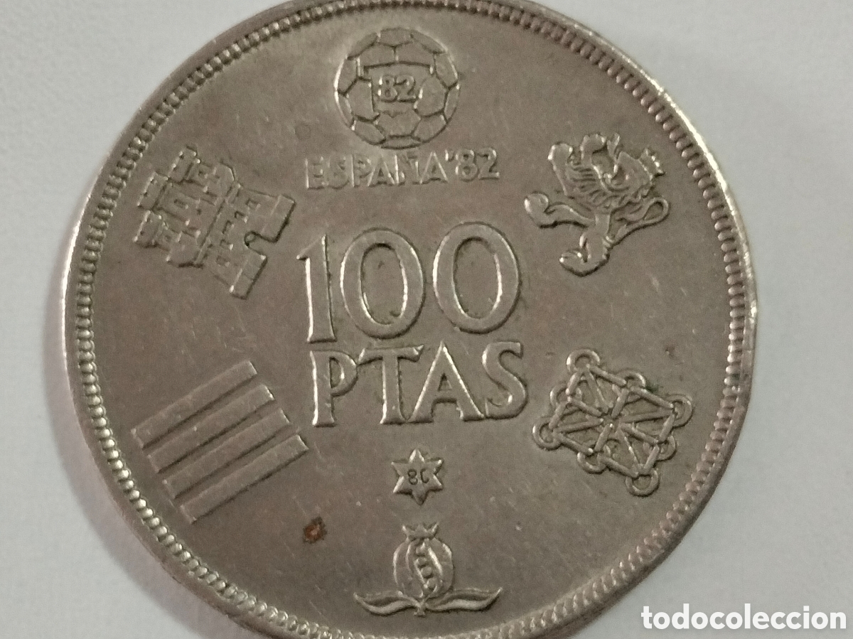 Material numism&aacute;tico: Moneda 100 ptas Espa&ntilde;a 82 - Foto 3